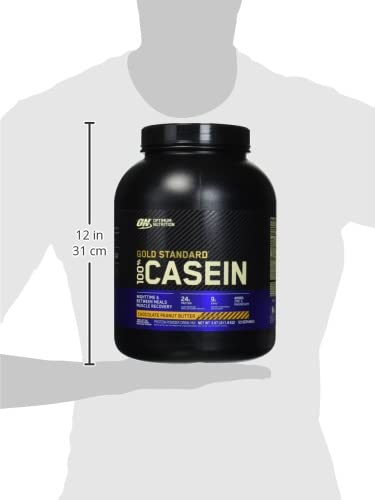 Optimum Nutrition Casein Powder, Chocolate Peanut Butter, 4 Pound