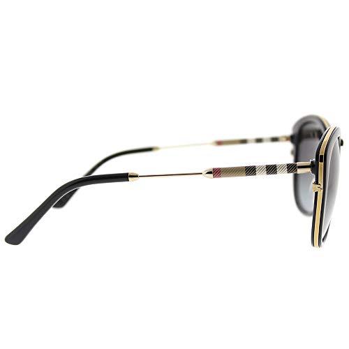 BURBERRY Women's BE4251Q Sunglasses Black/Polar Grey Gradient 53mm
