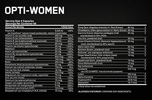 Optimum Nutrition, Opti-Women, 120 Capsules