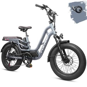 fucare libra 750w electric bike for adults 32mph 48v 20ah lg battery ebike with full suspension lcd color display 20″×4.0″ all-terrain fat tire shimano 7speed snow commute electric bicycles (20ah