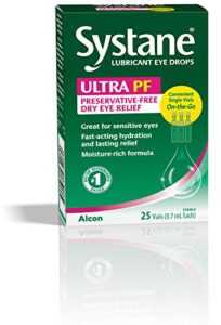 systane ultra lubricant eye drops, 25 count