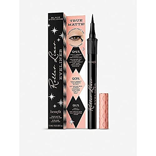 Benefit Roller Liner Black True Matte Liquid Eyeliner Mini, 0.01 Fl Oz