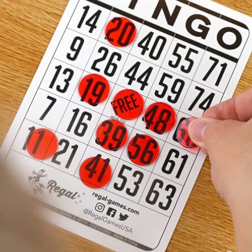 Regal Games - Classic Bingo Cards - 200 Count - 6.125” x 4.17” Cardstock - White