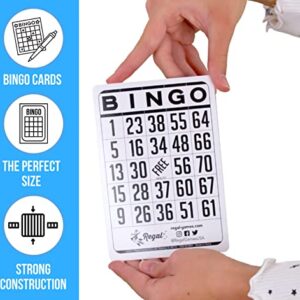 Regal Games - Classic Bingo Cards - 200 Count - 6.125” x 4.17” Cardstock - White