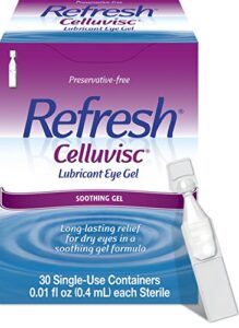 refresh celluvisc lubricant eye gel drops, single-use containers, 30 count (pack of 1)
