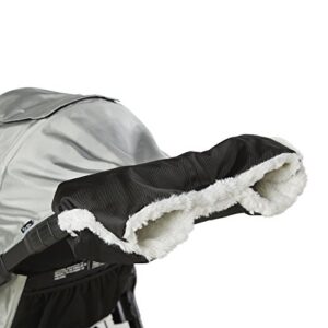 baby jogger plush stroller hand muff – black stroller accessory