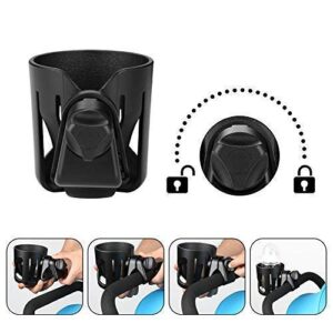 Universal Cup Holder by Accmor, Stroller Cup Holder, Bike Cup Holder, Large Caliber Designed Cup Holder, 360 Degrees Rotation Cup Drink Holder, Black