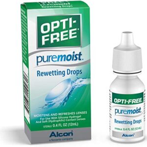 Alcon Opti-Free PureMoist Rewetting Drops 12 ml (Pack of 6)