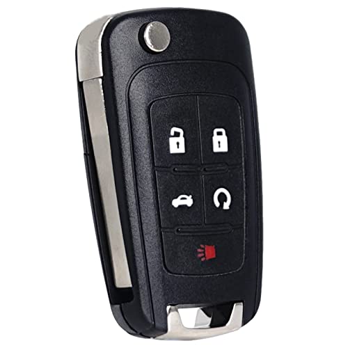 Key Fob Replacement Fits for Chevy Cruze Equinox Camaro Impala Malibu Sonic Buick Regal Verano Encore Allure Lacrosse GMC Terrain 2010-2021 OHT01060512 Keyless Entry Remote Control 13504199 5 Button