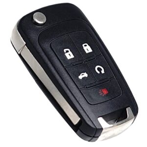 Key Fob Replacement Fits for Chevy Cruze Equinox Camaro Impala Malibu Sonic Buick Regal Verano Encore Allure Lacrosse GMC Terrain 2010-2021 OHT01060512 Keyless Entry Remote Control 13504199 5 Button