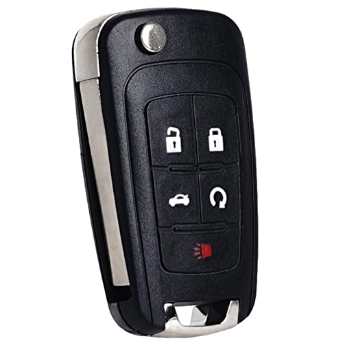 Key Fob Replacement Fits for Chevy Cruze Equinox Camaro Impala Malibu Sonic Buick Regal Verano Encore Allure Lacrosse GMC Terrain 2010-2021 OHT01060512 Keyless Entry Remote Control 13504199 5 Button