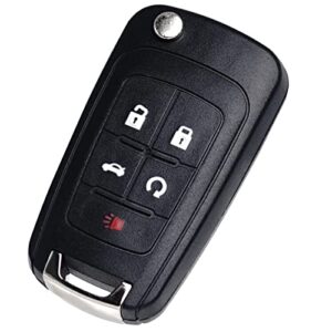 Key Fob Replacement Fits for Chevy Cruze Equinox Camaro Impala Malibu Sonic Buick Regal Verano Encore Allure Lacrosse GMC Terrain 2010-2021 OHT01060512 Keyless Entry Remote Control 13504199 5 Button