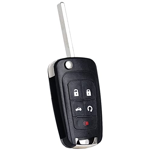 Key Fob Replacement Fits for Chevy Cruze Equinox Camaro Impala Malibu Sonic Buick Regal Verano Encore Allure Lacrosse GMC Terrain 2010-2021 OHT01060512 Keyless Entry Remote Control 13504199 5 Button