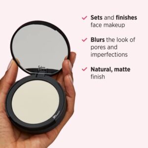 IT Cosmetics Bye Bye Pores Pressed Finishing Powder - Universal Translucent Shade - Contains Anti-Aging Peptides, Hydrolyzed Collagen & Antioxidants - 0.31 oz