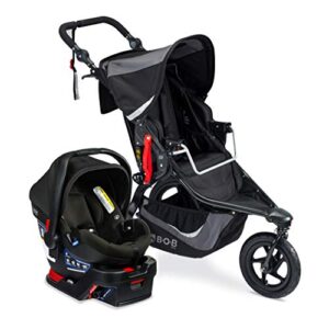 bob revolution flex 3.0 travel system with b-safe gen2 infant car seat graphite black