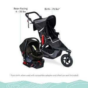 BOB Revolution Flex 3.0 Travel System with B-Safe Gen2 Infant Car Seat Graphite Black