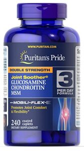 puritan’s pride glucosamine, chondroitin & msm -3 per day formula