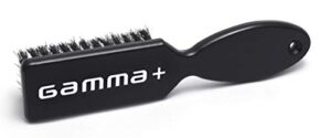 gamma+ professional barber fade brush, beard brush, cleaning brush for clipper tools