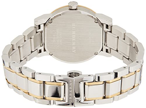 Burberry Silver Dial Two-tone Silver and Gold-tone Bracelet Ladies Watch BU9115