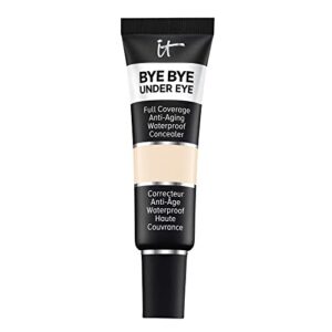 it cosmetics bye bye under eye full coverage concealer – for dark circles, fine lines, redness & discoloration – waterproof – anti-aging – natural finish – 10.5 light (c), 0.4 fl oz