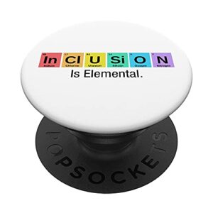 “inclusion is elemental” liberal democratic chemistry lab popsockets swappable popgrip