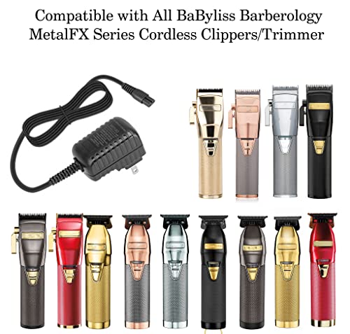 for BabylissPRO Barberology Cordless Clippers Trimmers Charger, Kaynway Professional Replacement 4V Clipper Charger Cord for BabylissPRO Barberology FX Metal Collection Clippers &Outlining Trimmer