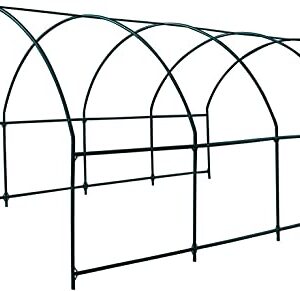 Benefit-USA Multi-Size Large Garden Support Arch Frame Climbing Plant Arch Arbor for Flowers/Fruits/Vegetables (19.7'X9.8'X7'), Green