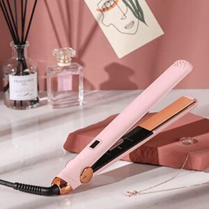 TYMO Flat Iron Hair Straightener and Curler 2 in 1 with 10s Fast Heating, 1 Inch Professional Titanium Straightening Curling Iron with 32 Adjustable Temp and Automatic Shut Off