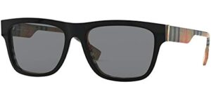 burberry sunglasses be 4293 380687 top black on vintage check