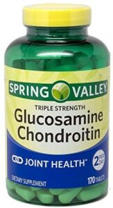 spring valley – glucosamine chondroitin, triple strength, 170 tablets