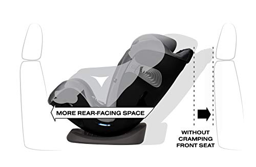 CYBEX Eternis S with SensorSafe, Convertible Car Seat for Birth Through 120 Pounds, Up to 10 Years of Use, Chest Clip Syncs with Phone for Safety Alerts, Toddler & Infant Car Seat, Lavastone Black