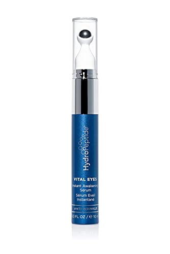 HydroPeptide Vital Eyes, Instant Awakening Serum, Cooling Rollerball, Hydrate and Brighten, 0.3 Ounce