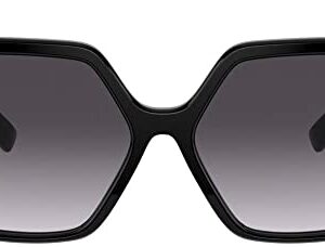 BURBERRY BE 4324 30018G Black Metal/Plastic Oversized Sunglasses Grey Gradient Lens