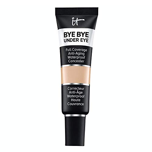 IT Cosmetics Bye Bye Under Eye Full Coverage Concealer - for Dark Circles, Fine Lines, Redness & Discoloration - Waterproof - Anti-Aging - Natural Finish – 20.0 Medium (N), 0.4 fl oz