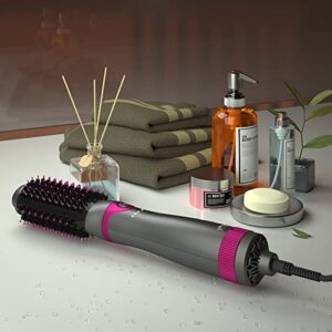 Hair Dryer Brush Blow Dryer Brush Salon Styler Hair Dryer and Volumizer with Three Interchangeable Barrels, Hot Air Brush Kit | Replacement Parts Orderable