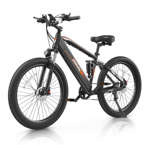 Scooway Electric Bike, 750W Electric Bike for Adults BAFANG Motor Electric Bicycle Ebike, 48V 15Ah Removable Battery, 27.5" Fat Tire E Bike, 28MPH Electric Mountain Bike Snow Beach City Road Shimano