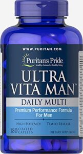 puritans pride ultra vita man time release, 180 count
