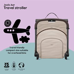 Joolz AER - Premium Baby Stroller - Comfortable & Compact - Foldable & Lightweight Travel Stroller - XXL Sun Hood - Raincover & Travelbag Included - Lovely Taupe