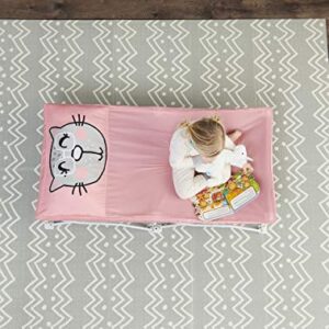 Regalo My Cot Pals Small Single Portable Toddler Bed , Cat, Pink