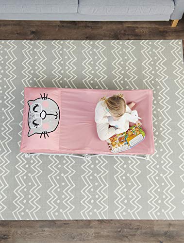 Regalo My Cot Pals Small Single Portable Toddler Bed , Cat, Pink