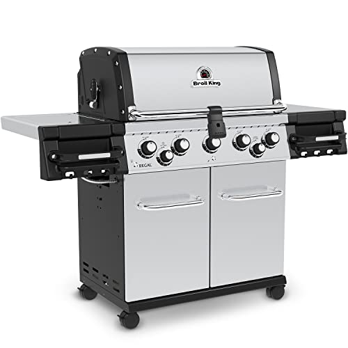 Broil King 958344 Regal S 590 Pro Gas Grill, 5-Burner, Stainless Steel
