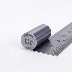 chromium metal rod 99.5% 10diameter x20mm length 11grams min. element cr specimen
