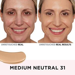 IT Cosmetics Your Skin But Better Foundation + Skincare, Medium Neutral 31 - Hydrating Coverage - Minimizes Pores & Imperfections, Natural Radiant Finish - With Hyaluronic Acid - 1.0 fl oz