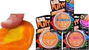 lab putty-color changing putty (3 putty assorted) by ja-ru. heat sensitive slime fidget toys for kids and adults. stress therapy putty sensory slime. silly crazy color changing toys. 9576-3p