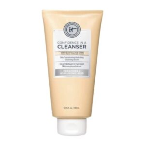 it cosmetics confidence in a cleanser – hydrating face wash with hyaluronic acid & ceramides – 5.0 fl oz