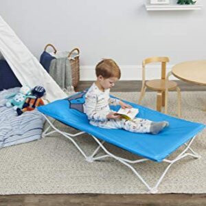 Regalo My Cot Pals Small Single Portable Toddler Bed , Raccoon, Blue , 48x24.5x9 Inch (Pack of 1)