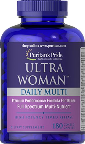 Puritans Pride Ultra Women Daily Multi Timed Release, 180 Count