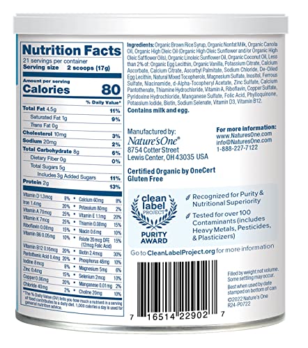 Baby's Only Organic Dairy with DHA & ARA Toddler Formula, 12.7 Oz (Pack of 6) | Non-GMO | USDA Organic | Clean Label Project Verified | Brain & Eye Health (Packaging May vary)