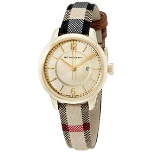 burberry bu10104 32mm stainless steel case multicolor cloth synthetic sapphire women’s watch