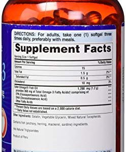 Omega-3 Fish Oil 1200mg, 200 softgels by Puritan's Pride (13328)